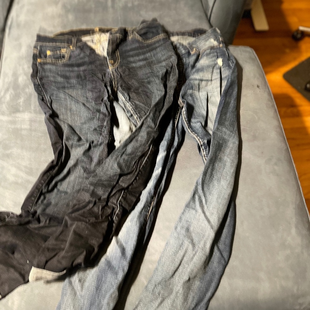 2 pairs of 7 for all mankind skinny jeans Size 31
